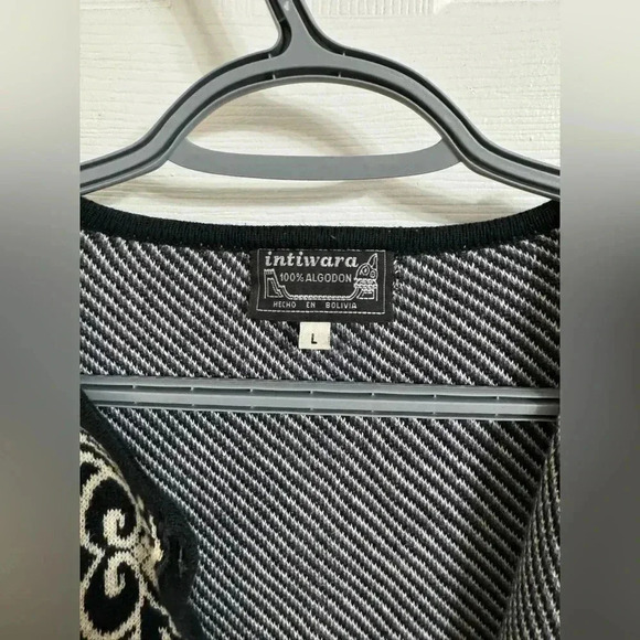 Intiwara | 100% Pima Cotton Button Front Cardigan Size L - Picture 11 of 11